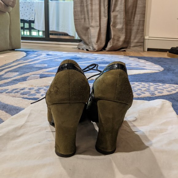 John Fluevog Miracles Lanciano in Olive Green- Women's size 9 - Picture 3 of 4